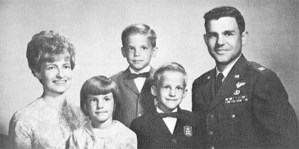 Captain and Mrs. Jack Bujalski and children Shawn, Blane, and Rochelle